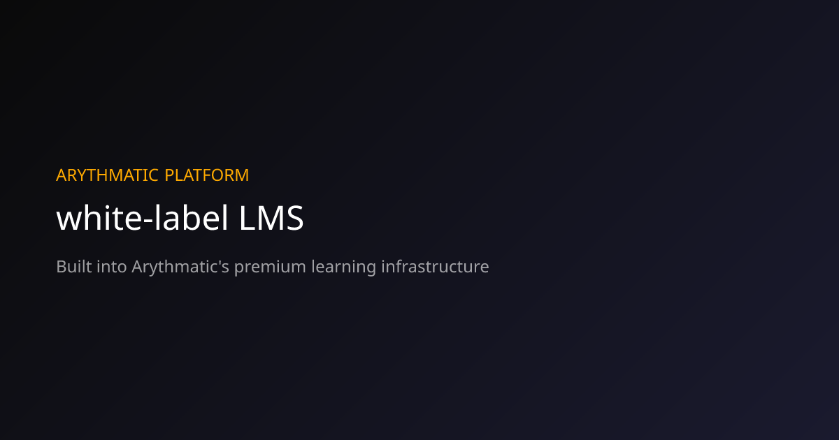 White-Label LMS | Arythmatic